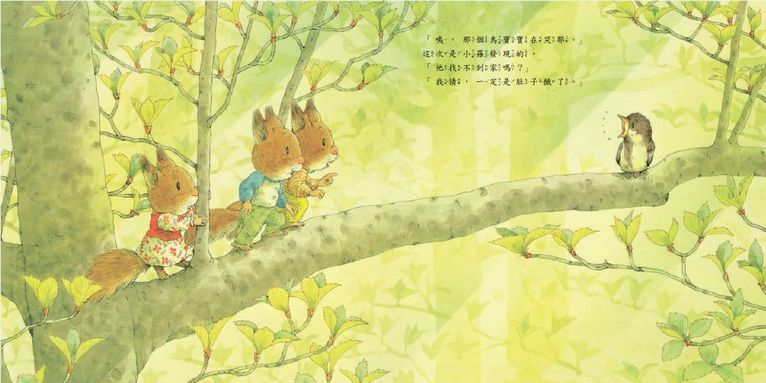 森林裡的小松鼠：森林裡的鳥寶寶